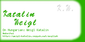 katalin weigl business card